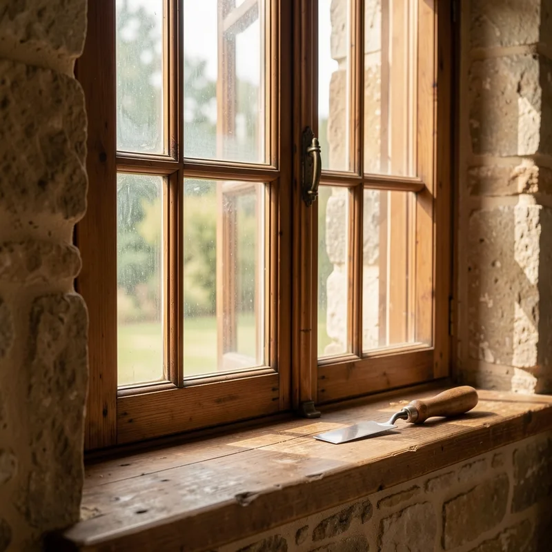 Restaurer une fenêtre ancienne en bois sans la remplacer